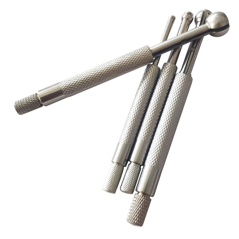 JENSWILL Hole Gauge Set, 1/8" to 1/2" Range Telescoping Bore Gauge, 4 Pcs Full Round Ball Type Small Telescopic Gage, High Precision (1/8" to 1/2") - Image 2